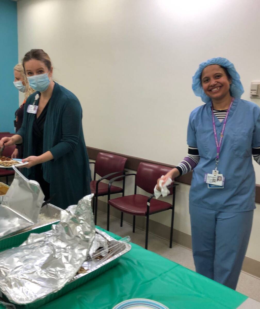 Safetech staff volunteering at a local community event