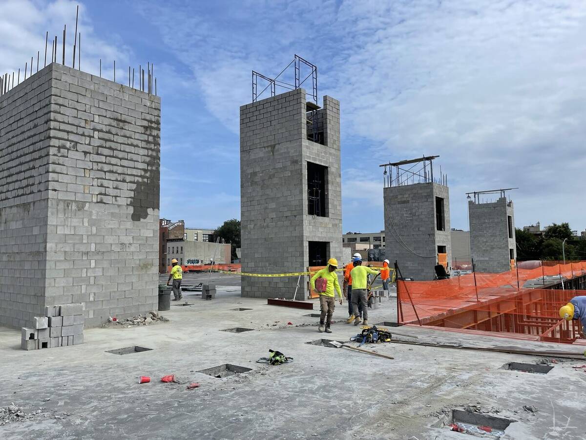 New construction framing in progress