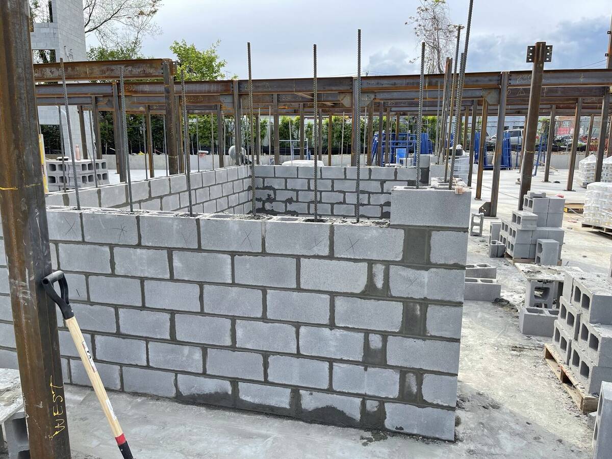 Crew working on a new building under construction