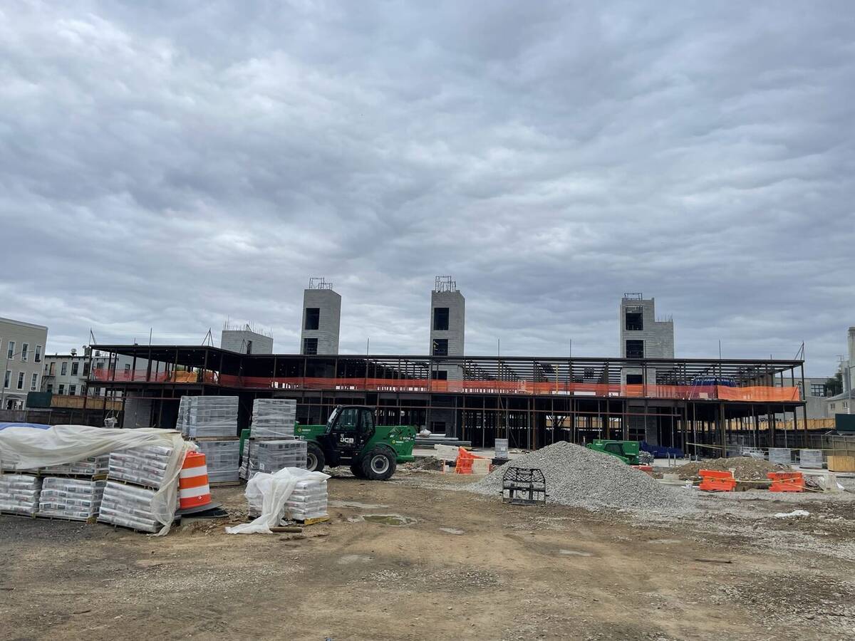 New construction framing in progress